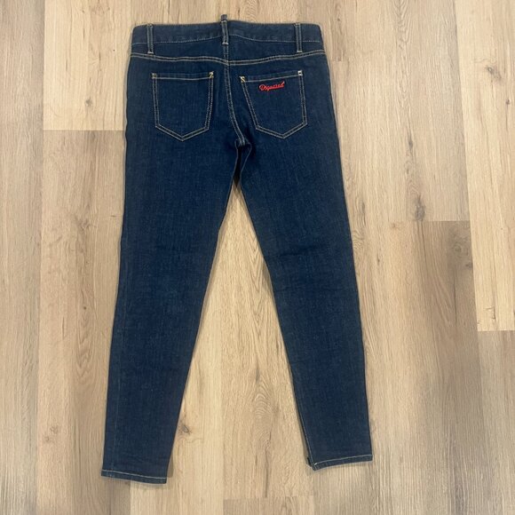 DSquared2 Skinny Jennifer Blue Jeans Size 40 - Picture 7 of 8